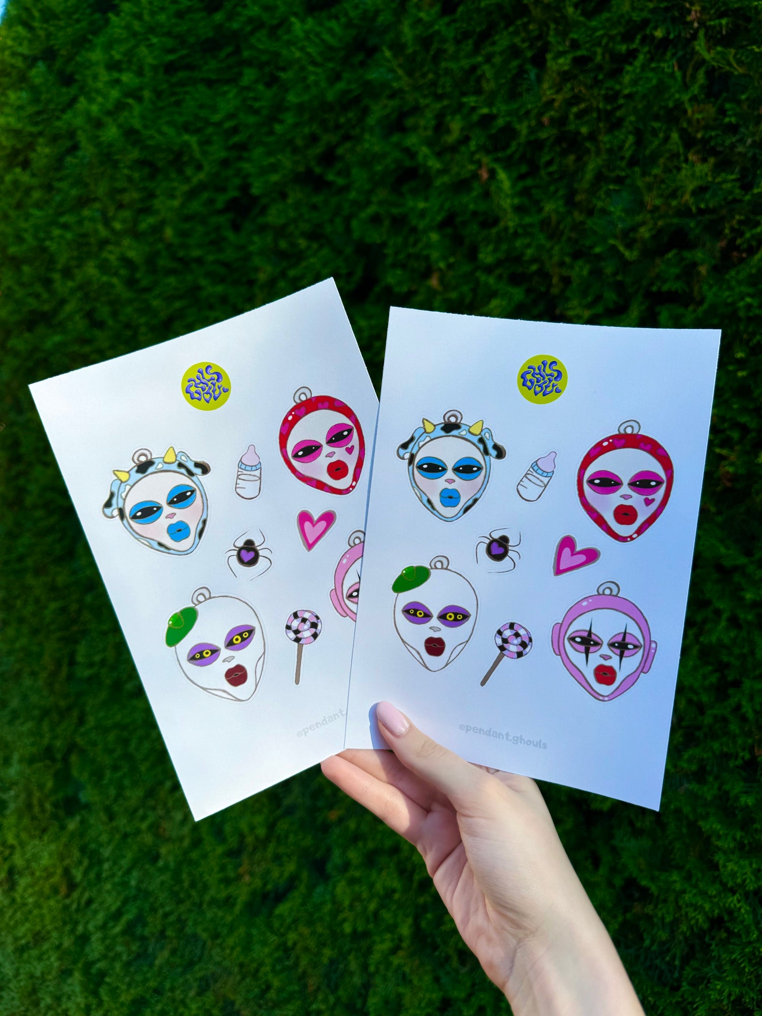 Ghoul sticker sheets